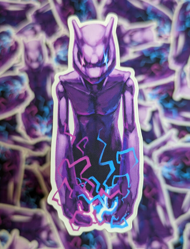 Mewtwo Sticker Mewtwo Sticker