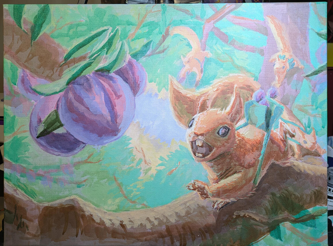 progress on painting